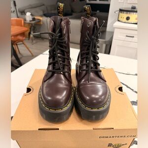 Dr. Martens Women's Dark Brown Combat Boots